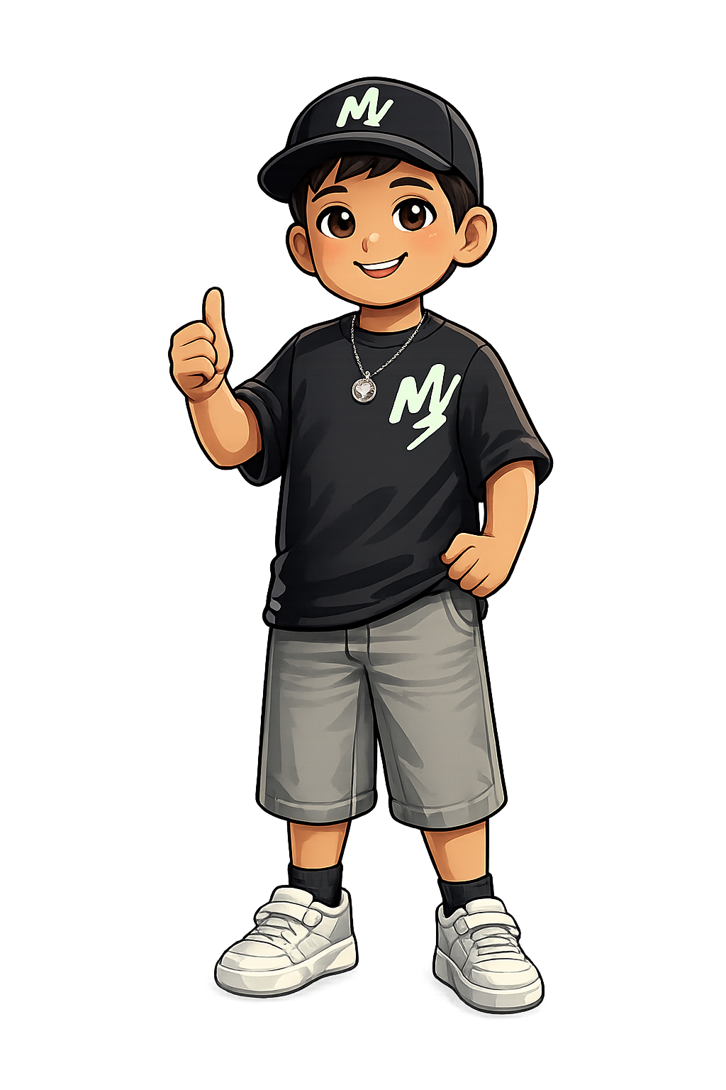 Cartoon avatar inspired by Kiansh